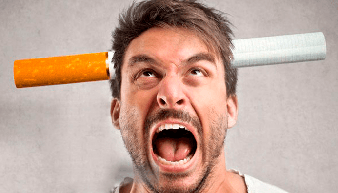 Ευερεθιστότητα κατά τη διακοπή του καπνίσματος σε έναν άνδρα